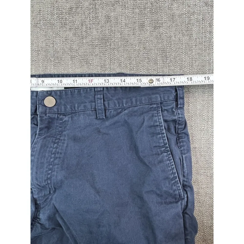 Spoke Heroes Pants Mens Navy Blue Build B Cotton Casual Chino Trousers -Sz 35x29